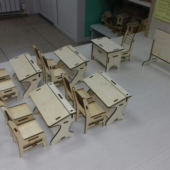 Intra απο ξύλο plywood 3mm-4mm πάχος - Μινιατούρα έπιπλα τάξης Δίασταση 30x30 cm Intraeaxys-lopq6637 - Image 3