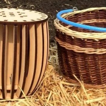 Intra απο ξύλο plywood 3mm-4mm πάχος - Καλούπι καλαθιού Δίασταση 30x30 cm Intraeaxys-d1lv0dxo - Image 1