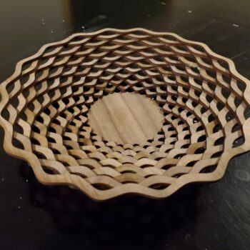 Intra απο ξύλο plywood 3mm-4mm πάχος - Απλό πρότυπο καλαθιού Δίασταση 30x30 cm Intraeaxys-p7ym89z7 - Image 1