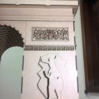 Intra απο ξύλο plywood 3mm-4mm πάχος - Arc De Triumph 3D ξύλινο κιτ μοντέλου παζλ Δίασταση 30x30 cm Intraeaxys-eo0q0351 - Image 6