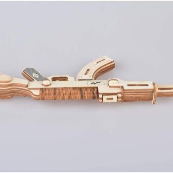 Intra απο ξύλο plywood 3mm-4mm πάχος - AK-47 Υποπολυβόλο Μοντέλο 3D Ξύλινο παζλ Δίασταση 30x30 cm Intraeaxys-zo9y9e47 - Image 5