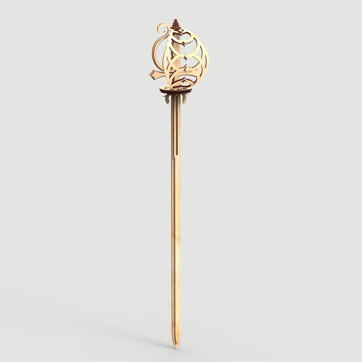 Intra απο ξύλο plywood 3mm-4mm πάχος - Epee Sword Δίασταση 30x30 cm Intraeaxys-m1d6lde7