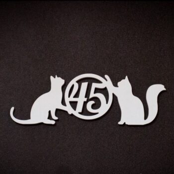 Intra απο ξύλο plywood 3mm-4mm πάχος - Πινακίδα αριθμού δωματίου ξενοδοχείου Δίασταση 30x30 cm Intraeaxys-p7ym2267 - Image 1