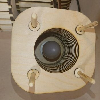 Intra απο ξύλο plywood 3mm-4mm πάχος - Λάμπα Harley Davidson Δίασταση 30x30 cm Intraeaxys-p7ymev27 - Image 5