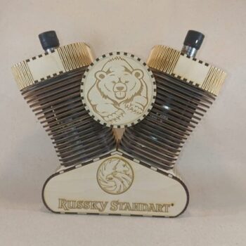 Intra απο ξύλο plywood 3mm-4mm πάχος - Λάμπα Harley Davidson Δίασταση 30x30 cm Intraeaxys-p7ymev27 - Image 6