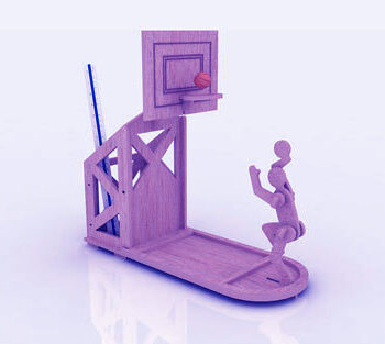 Intra απο ξύλο plywood 3mm-4mm πάχος - Βάση για στυλό μπάσκετ 3mm Δίασταση 30x30 cm Intraeaxys-eox4zj7z - Image 1