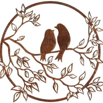 Intra απο ξύλο plywood 3mm-4mm πάχος - Πουλιά σε ένα κλαδί διακόσμηση Δίασταση 30x30 cm Intraeaxys-51rrpk01 - Image 3