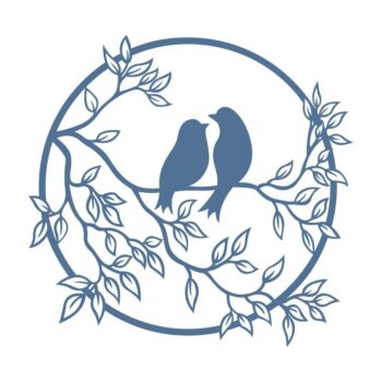 Intra απο ξύλο plywood 3mm-4mm πάχος - Πουλιά σε ένα κλαδί διακόσμηση Δίασταση 30x30 cm Intraeaxys-51rrpk01 - Image 4