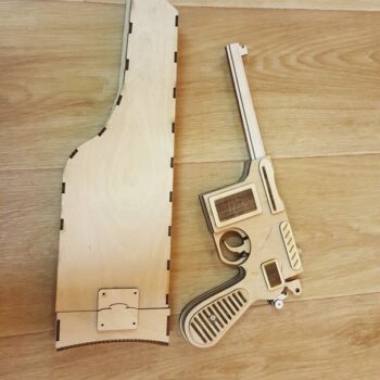 Intra απο ξύλο plywood 3mm-4mm πάχος - Mauser C96 με Παιχνίδι Ξύλινη Θήκη Δίασταση 30x30 cm Intraeaxys-91jdqv81 - Image 1