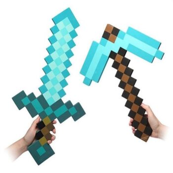 Intra απο ξύλο plywood 3mm-4mm πάχος - Παιχνίδια Minecraft Diamond Sword and Pickaxe Δίασταση 30x30 cm Intraeaxys-91jdqmg1 - Image 3
