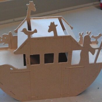 Intra απο ξύλο plywood 3mm-4mm πάχος - Κιβωτός του Νώε Δίασταση 30x30 cm Intraeaxys-r7vmyg27 - Image 1