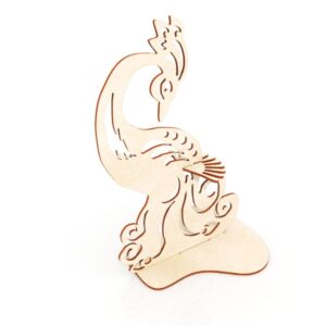 Intra απο ξύλο plywood 3mm-4mm πάχος - Θήκη χαρτοπετσέτας Peacock Δίασταση 30x30 cm Intraeaxys-qommkr8o