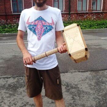 Intra απο ξύλο plywood 3mm-4mm πάχος - Ξύλινο παιχνίδι Thor Hammer Δίασταση 30x30 cm Intraeaxys-51rrvdv1 - Image 1