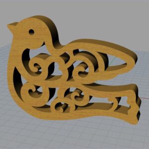 Intra απο ξύλο plywood 3mm-4mm πάχος - Πουλί Δίασταση 30x30 cm Intraeaxys-qomm2y5o