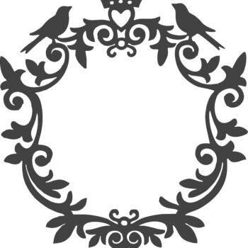 Intra απο ξύλο plywood 3mm-4mm πάχος - Διακοσμητικό πλαίσιο για πτηνά Δίασταση 30x30 cm Intraeaxys-yon002k7 - Image 1