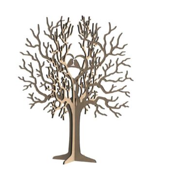 Intra απο ξύλο plywood 3mm-4mm πάχος - Stand κοσμημάτων Birds Tree 3mm Δίασταση 30x30 cm Intraeaxys-poker3oj - Image 1