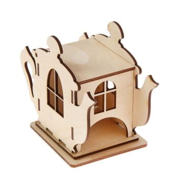 Intra απο ξύλο plywood 3mm-4mm πάχος - Δοχείο τσαγιού σε σχήμα Ξύλινης τσαγιέρας Δίασταση 30x30 cm Intraeaxys-p7ymed67 - Image 3