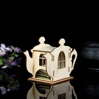 Intra απο ξύλο plywood 3mm-4mm πάχος - Δοχείο τσαγιού σε σχήμα Ξύλινης τσαγιέρας Δίασταση 30x30 cm Intraeaxys-p7ymed67 - Image 6