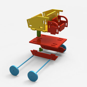 Intra απο ξύλο plywood 3mm-4mm πάχος - Παιδικό Ξύλινο Φορτηγό Παιχνιδιού Δίασταση 30x30 cm Intraeaxys-eo4qlmw7 - Image 4