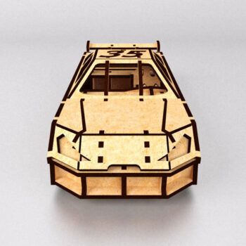 Intra απο ξύλο plywood 3mm-4mm πάχος - Αρχείο PDF NASCAR Toy Race Car Model Δίασταση 30x30 cm Intraeaxys-voq2v45o - Image 3
