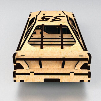 Intra απο ξύλο plywood 3mm-4mm πάχος - Αρχείο PDF NASCAR Toy Race Car Model Δίασταση 30x30 cm Intraeaxys-voq2v45o - Image 4