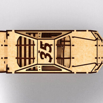 Intra απο ξύλο plywood 3mm-4mm πάχος - Αρχείο PDF NASCAR Toy Race Car Model Δίασταση 30x30 cm Intraeaxys-voq2v45o - Image 5