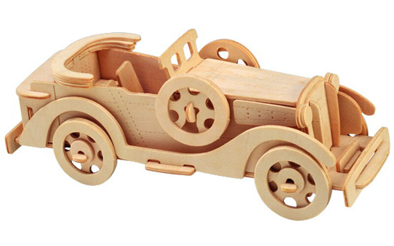 Intra απο ξύλο plywood 3mm-4mm πάχος - Packard Twelve Model 3D Ξύλινο παζλ Παιδικά Παιχνίδια Δώρα Δίασταση 20x20 cm Intraeaxys-078ylvno