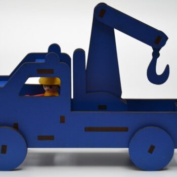Intra απο ξύλο plywood 3mm-4mm πάχος - Playmobil Tow Truck Toy For Kids 4mm MDF Δίασταση 30x30 cm Intraeaxys-lopqvnx7 - Image 1