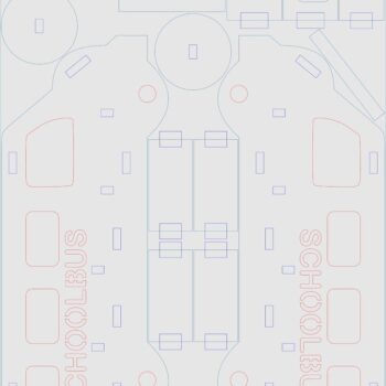 Intra απο ξύλο plywood 3mm-4mm πάχος - Ξύλινο παιχνίδι σχολικού λεωφορείου Δίασταση 30x30 cm Intraeaxys-m1d6n2x7 - Image 5