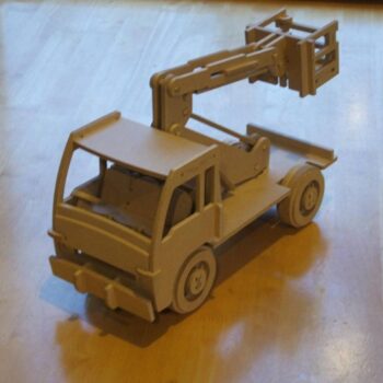 Intra απο ξύλο plywood 3mm-4mm πάχος - Ξύλινη Πλατφόρμα Εργασίας Ξύλινο Παιδικό Παιχνίδι Φορτηγό Επιλογέα Κεράσι Δίασταση 30x30 cm Intraeaxys-m1d6nde7 - Image 1