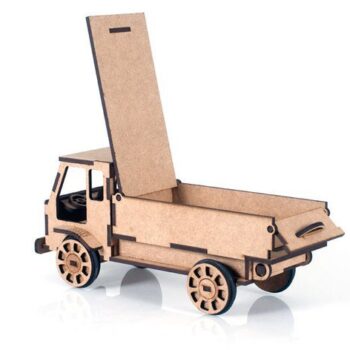 Intra απο ξύλο plywood 3mm-4mm πάχος - Μοντέλο παιχνιδιών φορτηγών Lorrey Δίασταση 30x30 cm Intraeaxys-67wlmlm1 - Image 3