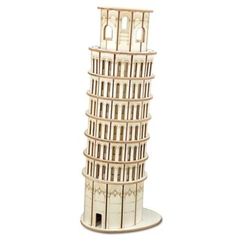 Intra απο ξύλο plywood 3mm-4mm πάχος - Αρχείο PDF 3d Wooden Puzzle Constructor Kit Leaning Tower Of Pisa Δίασταση 30x30 cm Intraeaxys-ro6y4q27 - Image 1