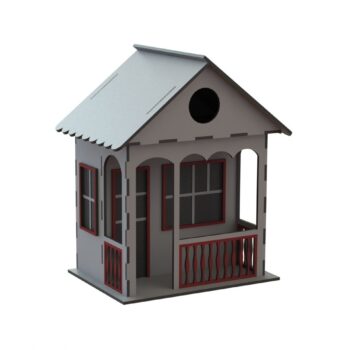 Intra απο ξύλο plywood 3mm-4mm πάχος - Διακοσμητικό Ξύλινο Σπιτάκι πουλιών Δίασταση 30x30 cm Intraeaxys-joed8e81 - Image 1