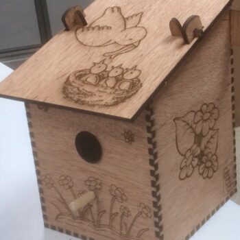 Intra απο ξύλο plywood 3mm-4mm πάχος - Κόντρα πλακέ Bird Nesting Box Δίασταση 30x30 cm Intraeaxys-yon0ywx7 - Image 1