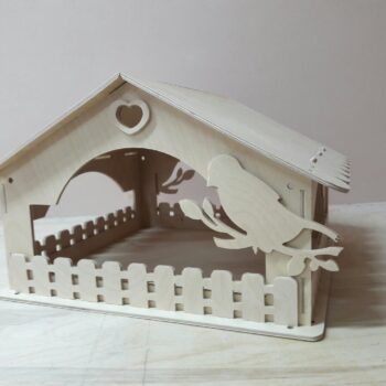 Intra απο ξύλο plywood 3mm-4mm πάχος - Ξύλινο Bird House Bird Feeder Δίασταση 40x50 cm Intraeaxys-e1gkxnmo - Image 1
