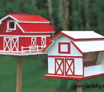 Intra απο ξύλο plywood 3mm-4mm πάχος - Αρχείο PDF Barn House And Feeder Δίασταση 40x50 cm Intraeaxys-m1d6wzl7 - Image 1