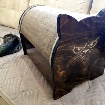 Intra απο ξύλο plywood 3mm-4mm πάχος - Lovely Kitten Cat House Δίασταση 40x50 cm Intraeaxys-r7vmz057 - Image 1