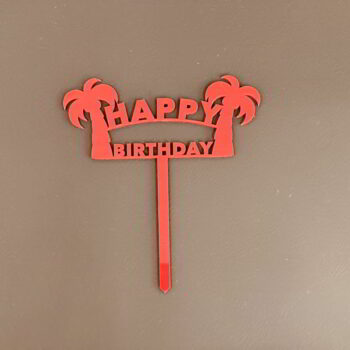 Intra απο ξύλο plywood 3mm-4mm πάχος - Palm Tree Cake Topper Δίασταση 30x30 cm Intraeaxys-joedm4d1 - Image 3