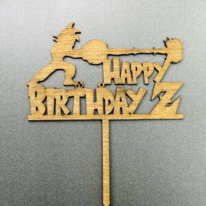 Intra απο ξύλο plywood 3mm-4mm πάχος - Dragon Ball Z Cake Topper Διακόσμηση γενεθλίων Δίασταση 30x30 cm Intraeaxys-6o3ypeq7