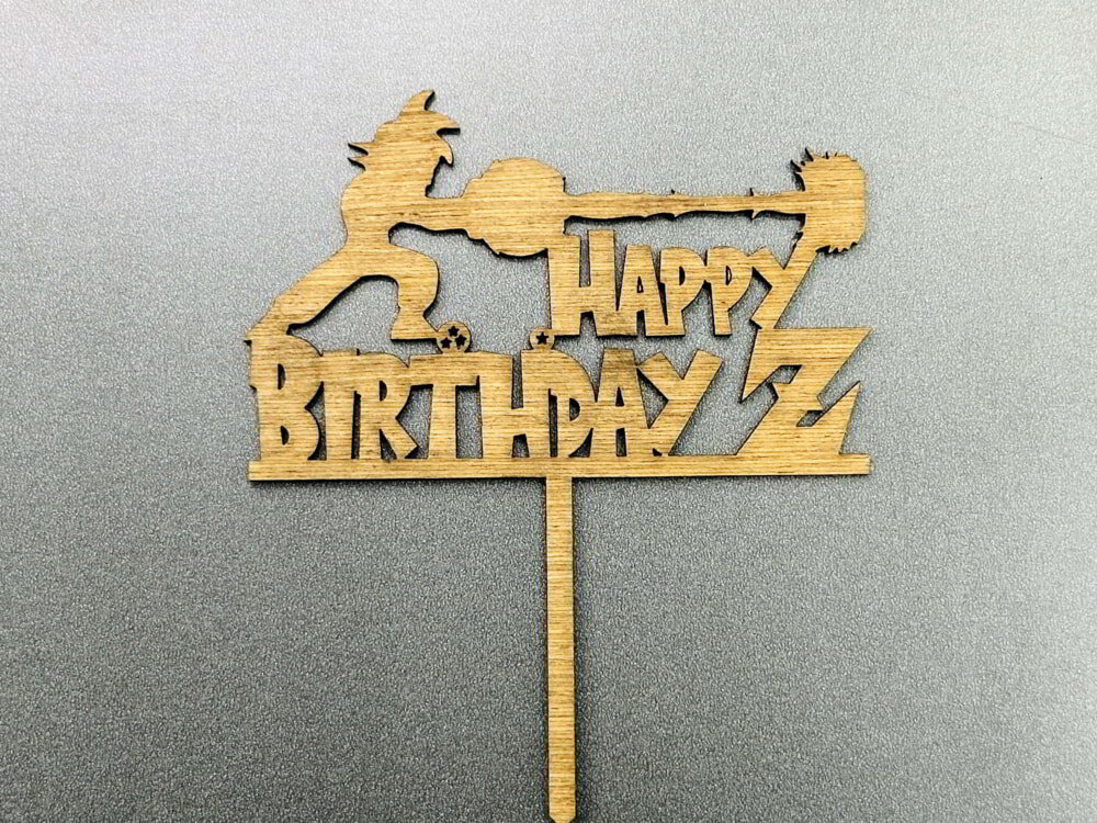 Intra απο ξύλο plywood 3mm-4mm πάχος - Dragon Ball Z Cake Topper Διακόσμηση γενεθλίων Δίασταση 30x30 cm Intraeaxys-6o3ypeq7