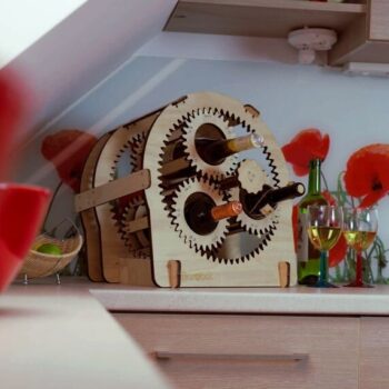 Intra απο ξύλο plywood 3mm-4mm πάχος - Βάση κρασιού Planetary Gear 10mm Δίασταση 30x30 cm Intraeaxys-eoxjlx7z - Image 1