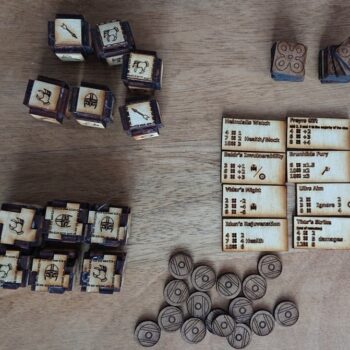 Intra απο ξύλο plywood 3mm-4mm πάχος - Παιχνίδι Orlog Δίασταση 30x30 cm Intraeaxys-075d86ko - Image 1