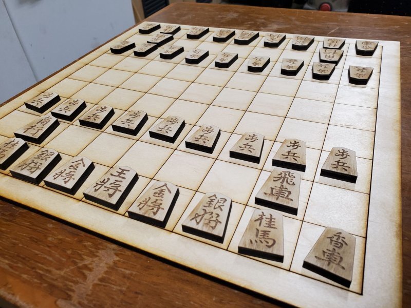 Intra απο ξύλο plywood 3mm-4mm πάχος - Shogi Pieces & Board Δίασταση 30x30 cm Intraeaxys-d1lm2pxo
