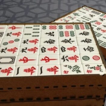 Intra απο ξύλο plywood 3mm-4mm πάχος - Υπόθεση Mahjong Δίασταση 30x30 cm Intraeaxys-r7vd5g67 - Image 3