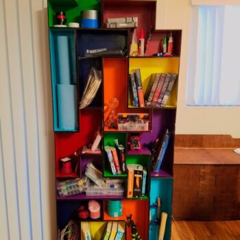 Intra απο ξύλο plywood 3mm-4mm πάχος - Ράφι βιβλίων Tetris Modular Δίασταση 30x30 cm Intraeaxys-d1lvwrgo - Image 1