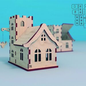 Intra απο ξύλο plywood 3mm-4mm πάχος - Ξύλινο Σπίτι Μοντέλο Ταβέρνας Ταβέρνας Κρεμαστά 4mm Δίασταση 40x50 cm Intraeaxys-6o3y6237