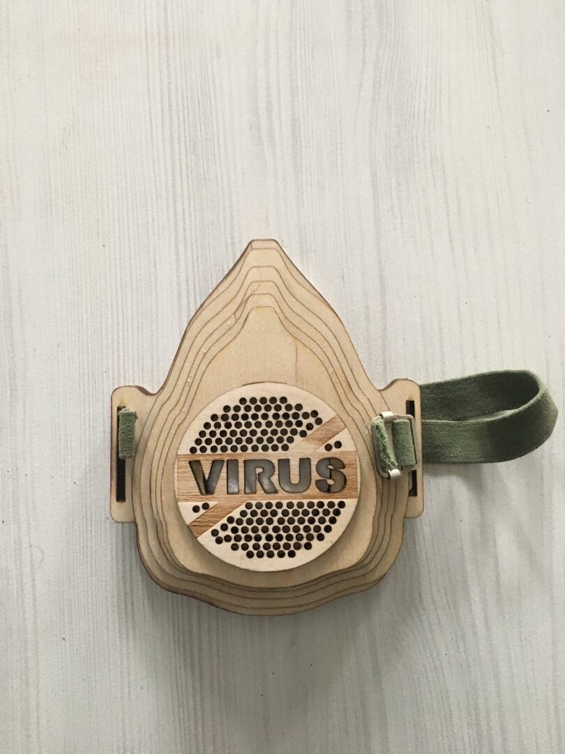 Intra απο ξύλο plywood 3mm-4mm πάχος - Diy Ξύλινη Μάσκα Προσώπου Δίασταση 30x30 cm Intraeaxys-eo4qmry7