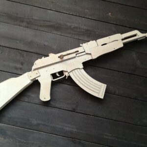 Intra απο ξύλο plywood 3mm-4mm πάχος - Τυφέκιο Καλάσνικοφ AK-47 Δίασταση 30x30 cm Intraeaxys-r7vmzl57