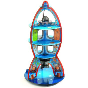 Intra απο ξύλο plywood 3mm-4mm πάχος - Djeco Pop για να παίξει Space Flight Space-Ship Rocket Δίασταση 30x30 cm Intraeaxys-6o3y9pr7 - Image 4