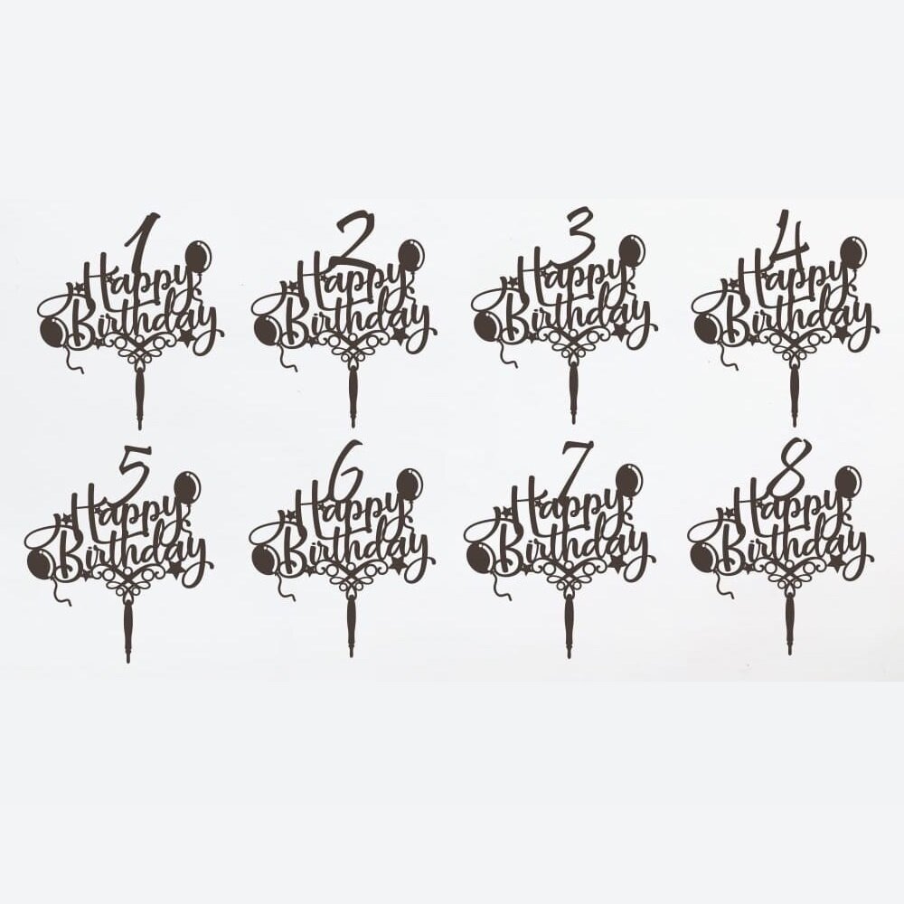 Intra απο ξύλο plywood 3mm-4mm πάχος - Χρόνια πολλά Cake Toppers Δίασταση 20x20 cm Intraeaxys-m1d682e7